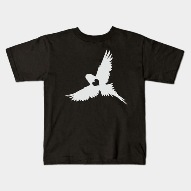 Adore Parakeets Kids T-Shirt by Psitta